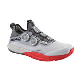 HEAD Motion Pro BOA Pickleball Shoe, Light Grey/Red
