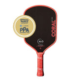 Six Zero Coral 16mm Hybrid Pickleball Paddle