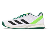 adidas White/Black/Green Courtflash Pickleball Shoe
