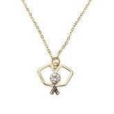 Born to Rally Paddle Perfect Pickleball Pendant Necklace