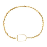 Born to Rally Pickleball Paddle Beaded Stretch Bracelet