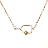Born to Rally Pickleball Passion Pendant Necklace