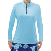 Pickleball Bella Quarter Zip Long Sleeve Shirt