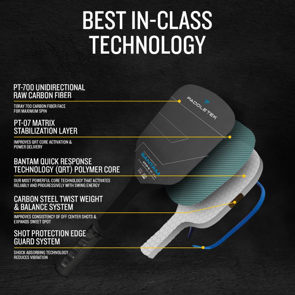 Paddletek GTO-C 12.7mm Pickleball Paddle