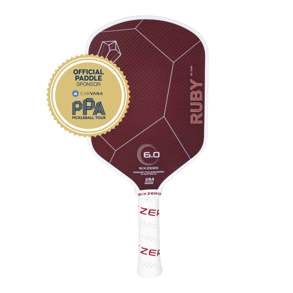 Six Zero Ruby 16mm Pickleball Paddle