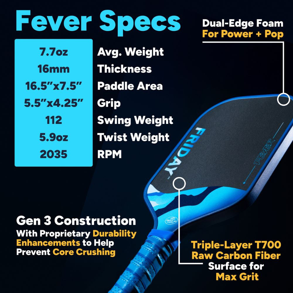 FRIDAY Fever 101 Elongated Pickleball Paddle