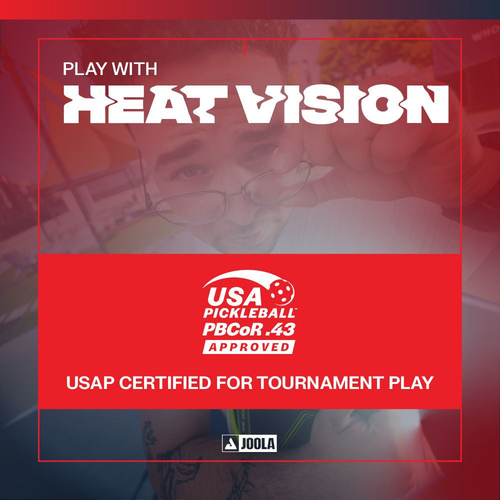 JOOLA Agassi Edge Heat Vision 16mm Pickleball Paddle