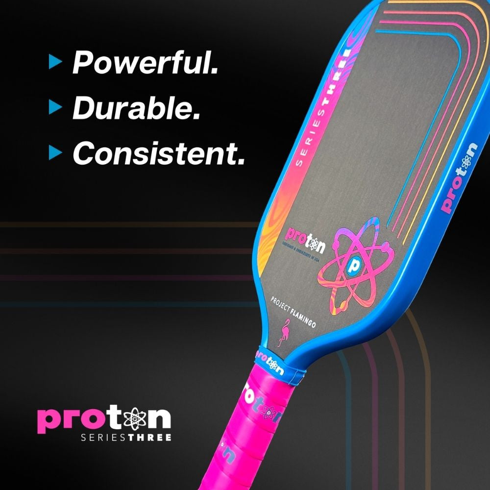 Proton Series Three Project Peacock 15mm Widebody Pickleball Paddle