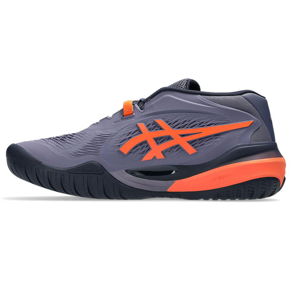 ASICS Gel-Resolution X  Greyish Purple/Nova Orange Court Shoe