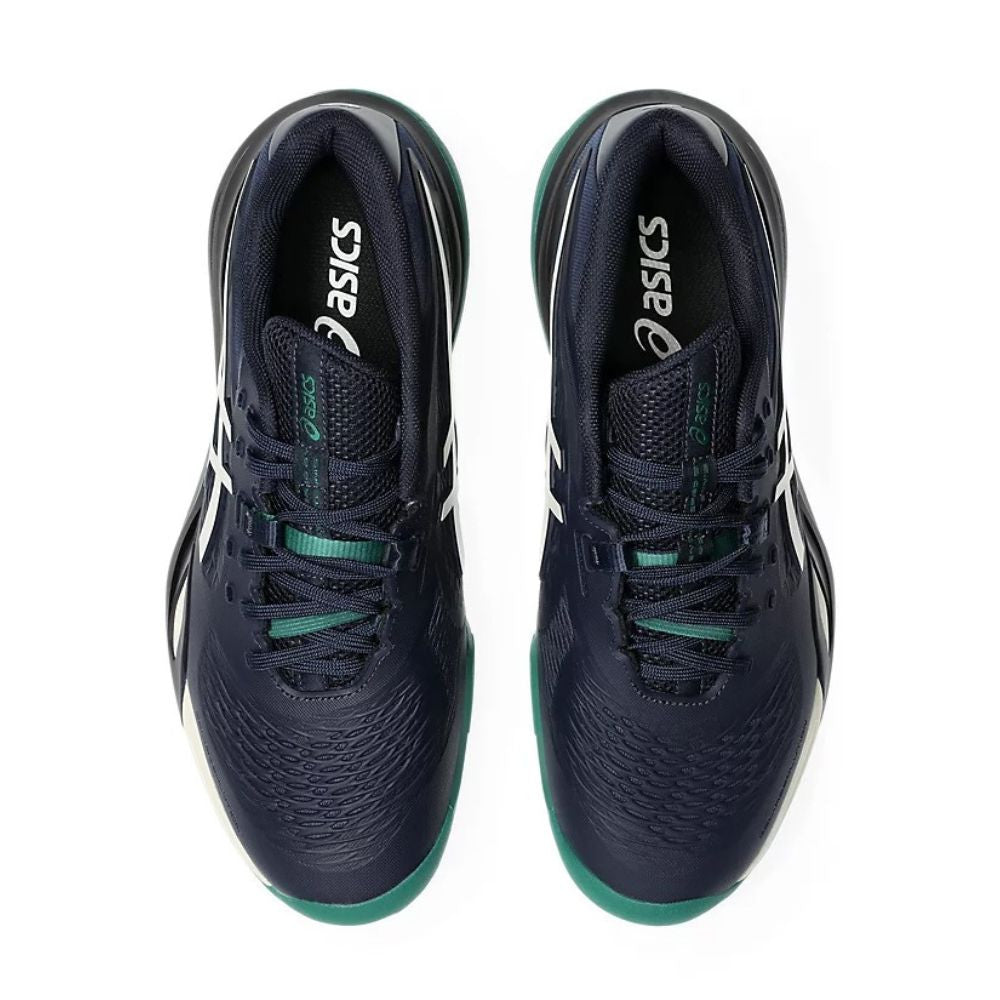 ASICS Gel-Resolution X Wide Court Shoe - White/Dark Cobalt