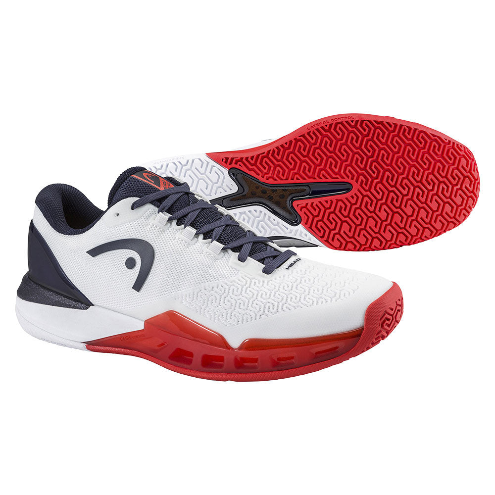 HEAD Revolt Pro 5.0 Court Shoe - White/Navy/Red
