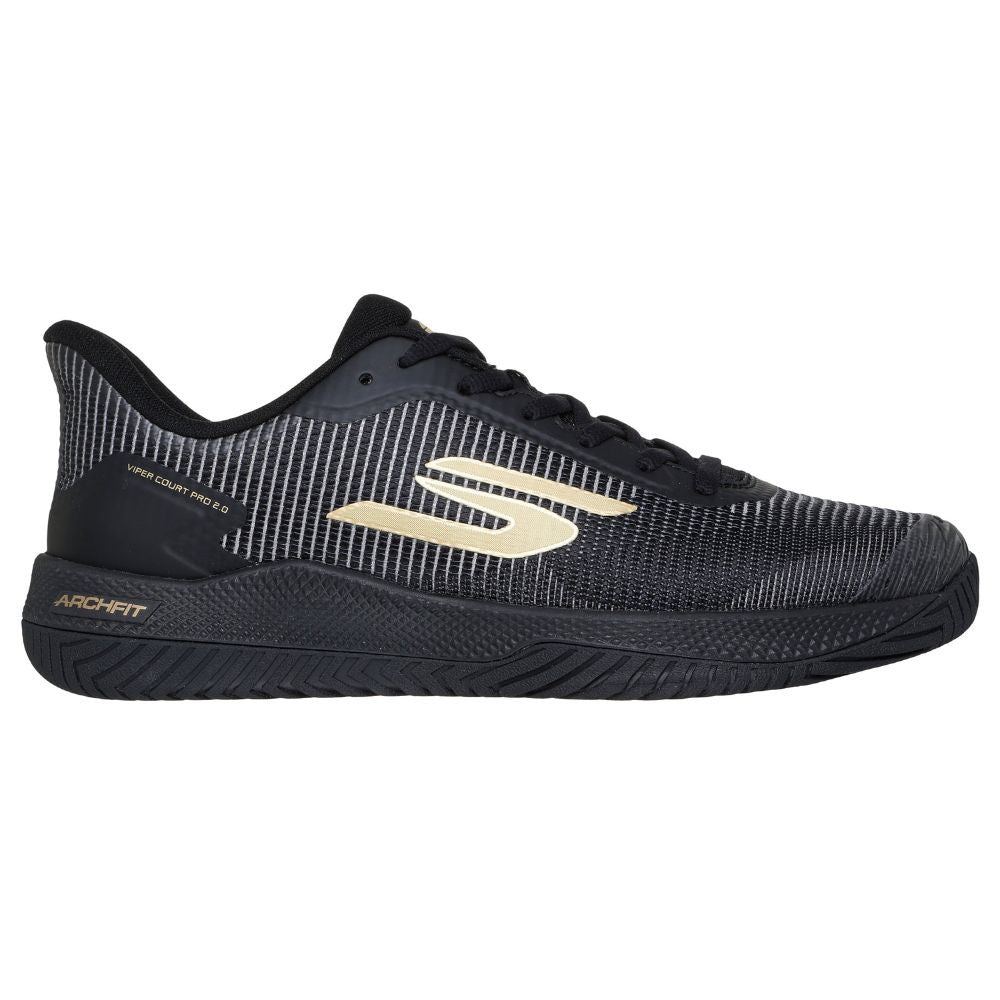 Skechers Viper Court Pro 2.0 Black/Gold  Shoe