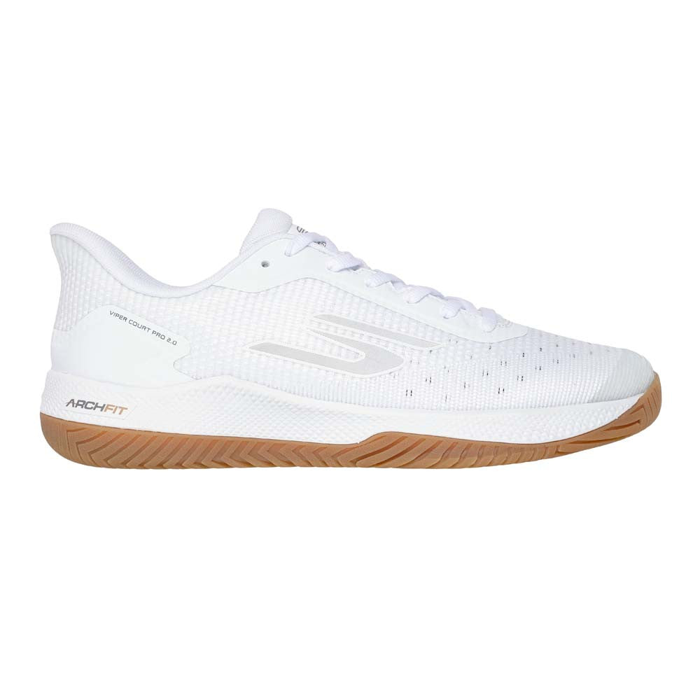 Skechers Viper Court Pro Wide Shoe -White/Black