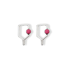 Born to Rally Color Pop Pickleball Paddle Stud Earrings