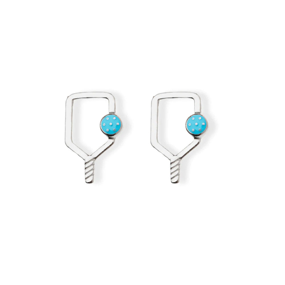 Born to Rally Color Pop Pickleball Paddle Stud Earrings