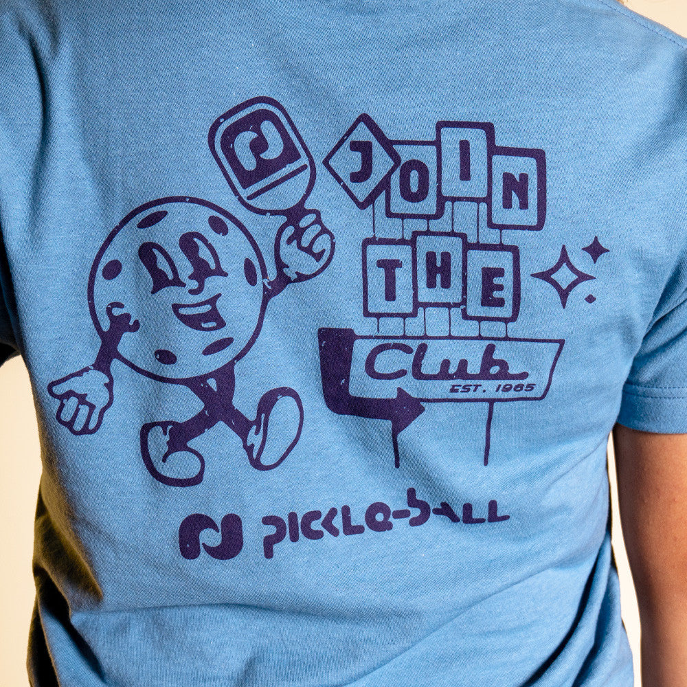 Heritage Pickle-ball Join The Club Retro Ball Tee