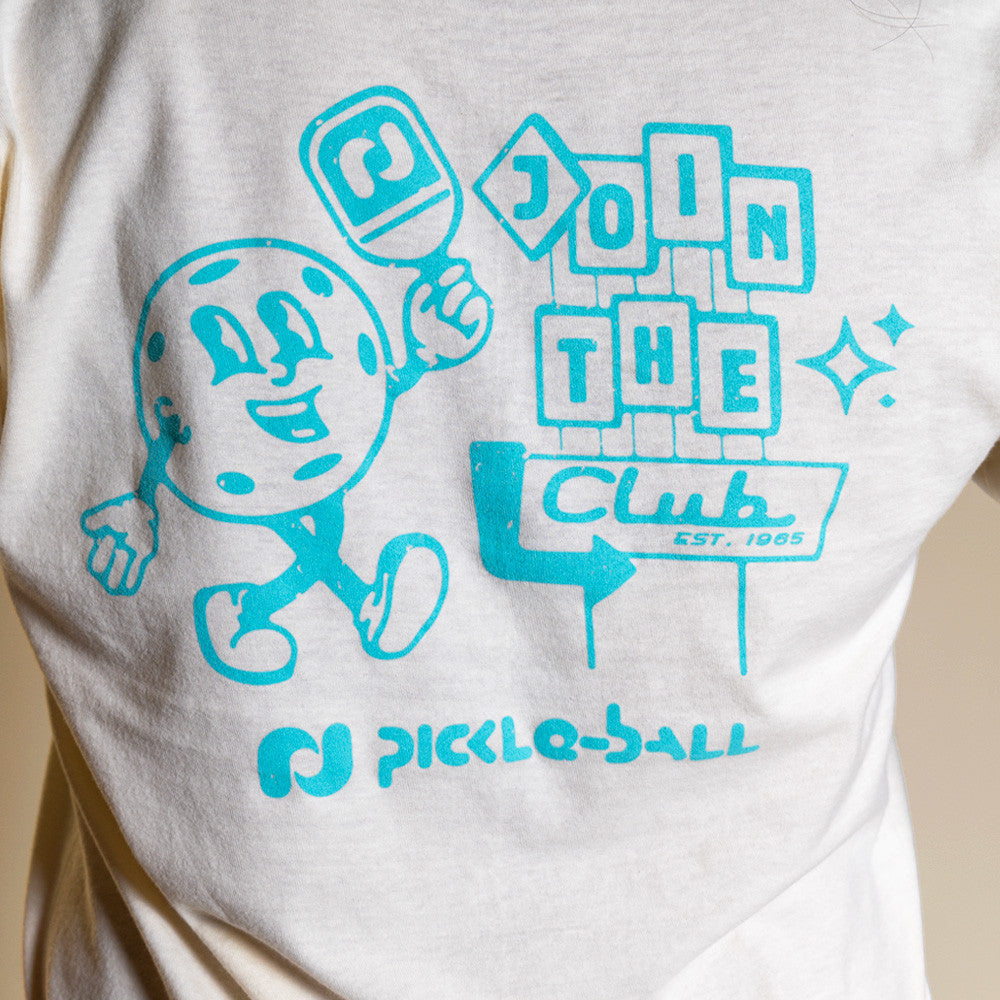 Heritage Pickle-ball Join The Club Retro Ball Tee